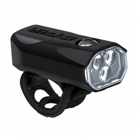 Luce anteriore LEZYNE KTV DRIVE PRO 400+ — vista del prodotto su sfondo bianco