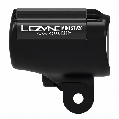 Lampă față LEZYNE E-BIKE E-MINI STVZO E300+ neagră — vedere suplimentară