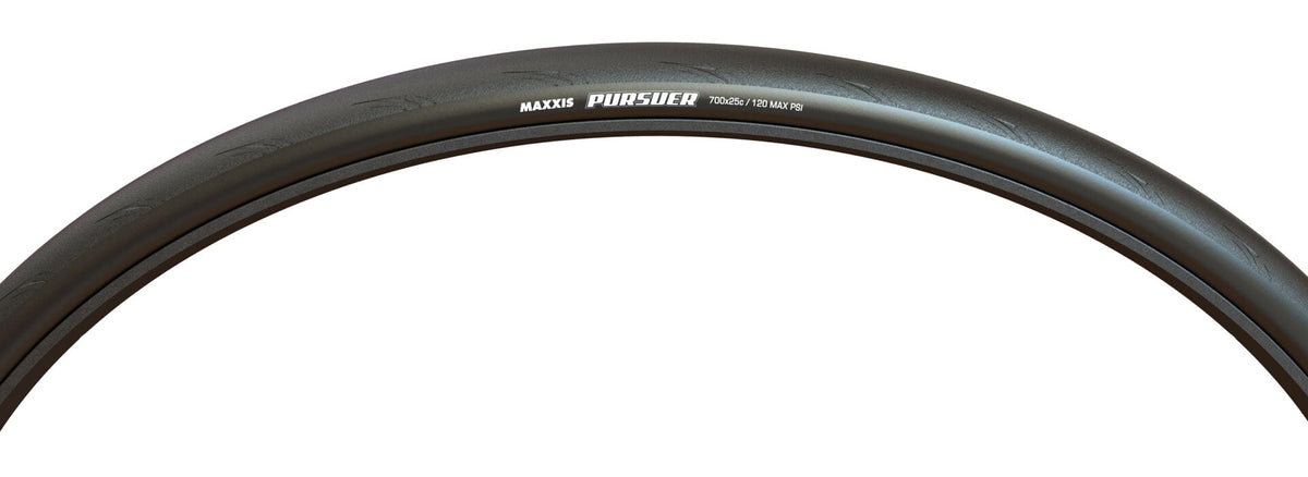 Zwarte MAXXIS PURSUER-band — zijaanzicht en opschriften