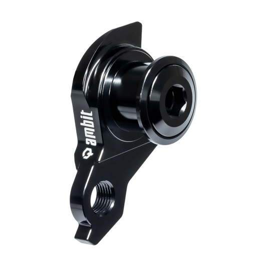 Patte de Dérailleur AMBIT UDH Noir — vue produit sur fond blanc