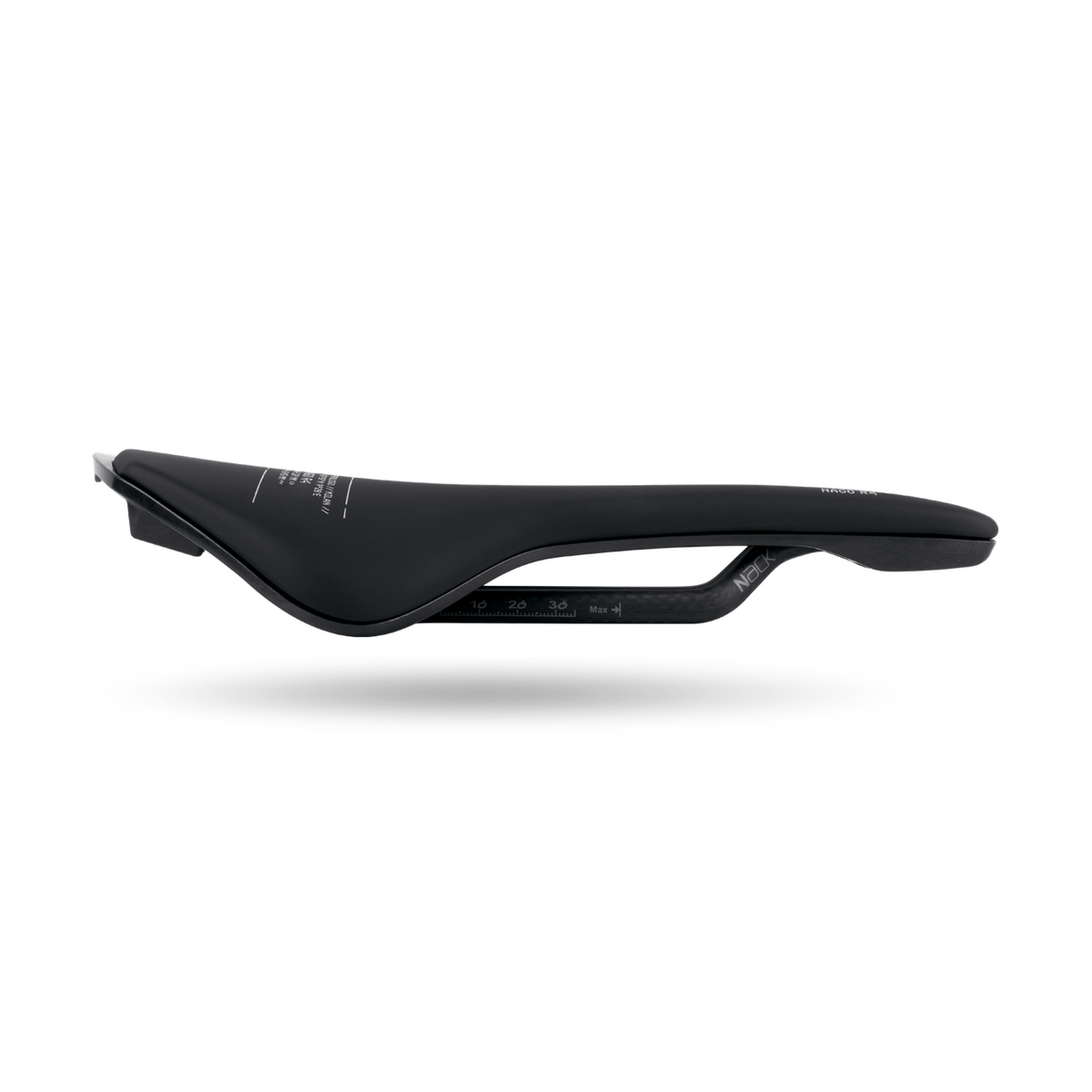 PROLOGO NAGO R4 sadel med carbonskinner, 147 mm bred, sort — supplerende billede