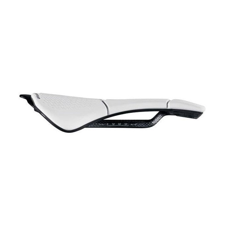 Sedlo PROLOGO SCRATCH M5 PAS, karbonové ližiny, šířka 140 mm, bílé — doplňkový pohled