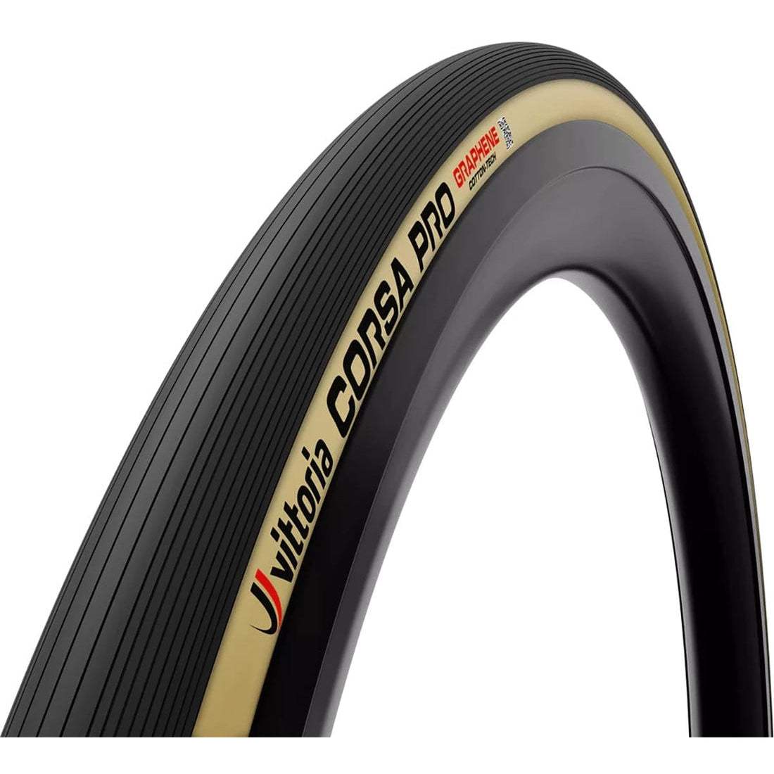Plašč VITTORIA CORSA PRO Graphene G2.0 700c, primeren za uporabo brez zračnice, bež