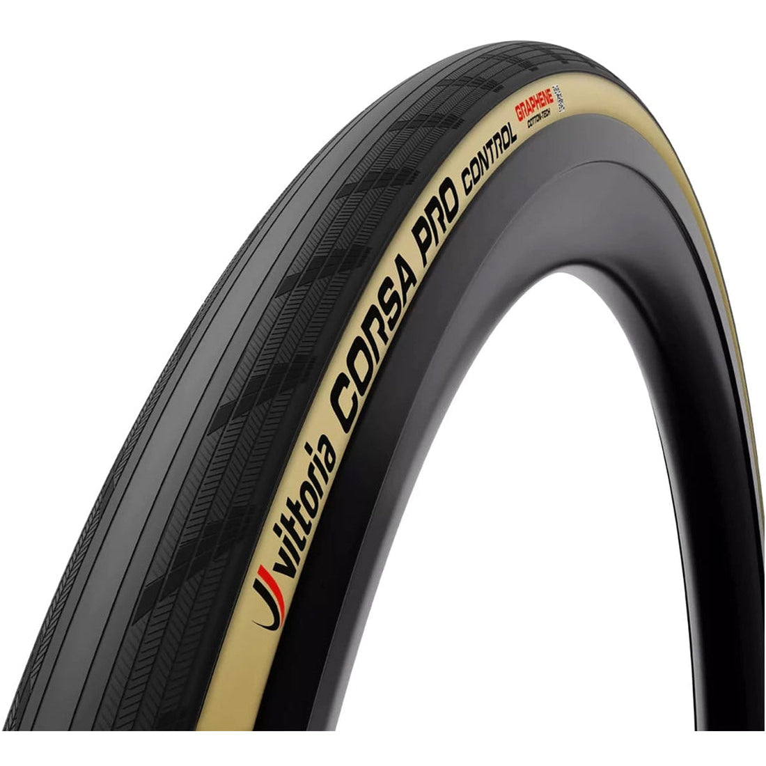 Cubierta VITTORIA CORSA PRO CONTROL grafeno G2.0 700c lista para tubeless beige