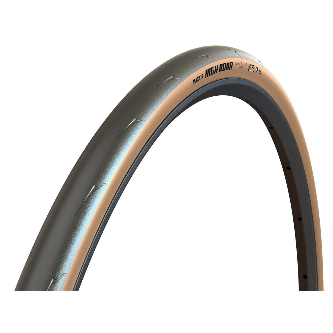 MAXXIS HIGH ROAD Gen2 700x25c -sisärenkaallinen taitettava rengas, ruskea