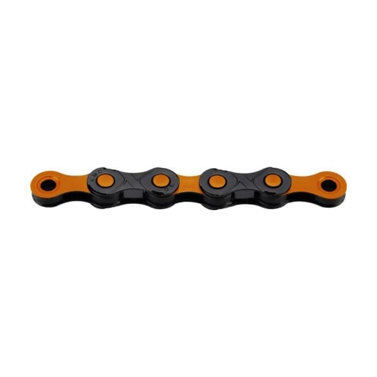 Chaîne 12V KMC DLC12 Noir/Orange — photo produit sur fond blanc