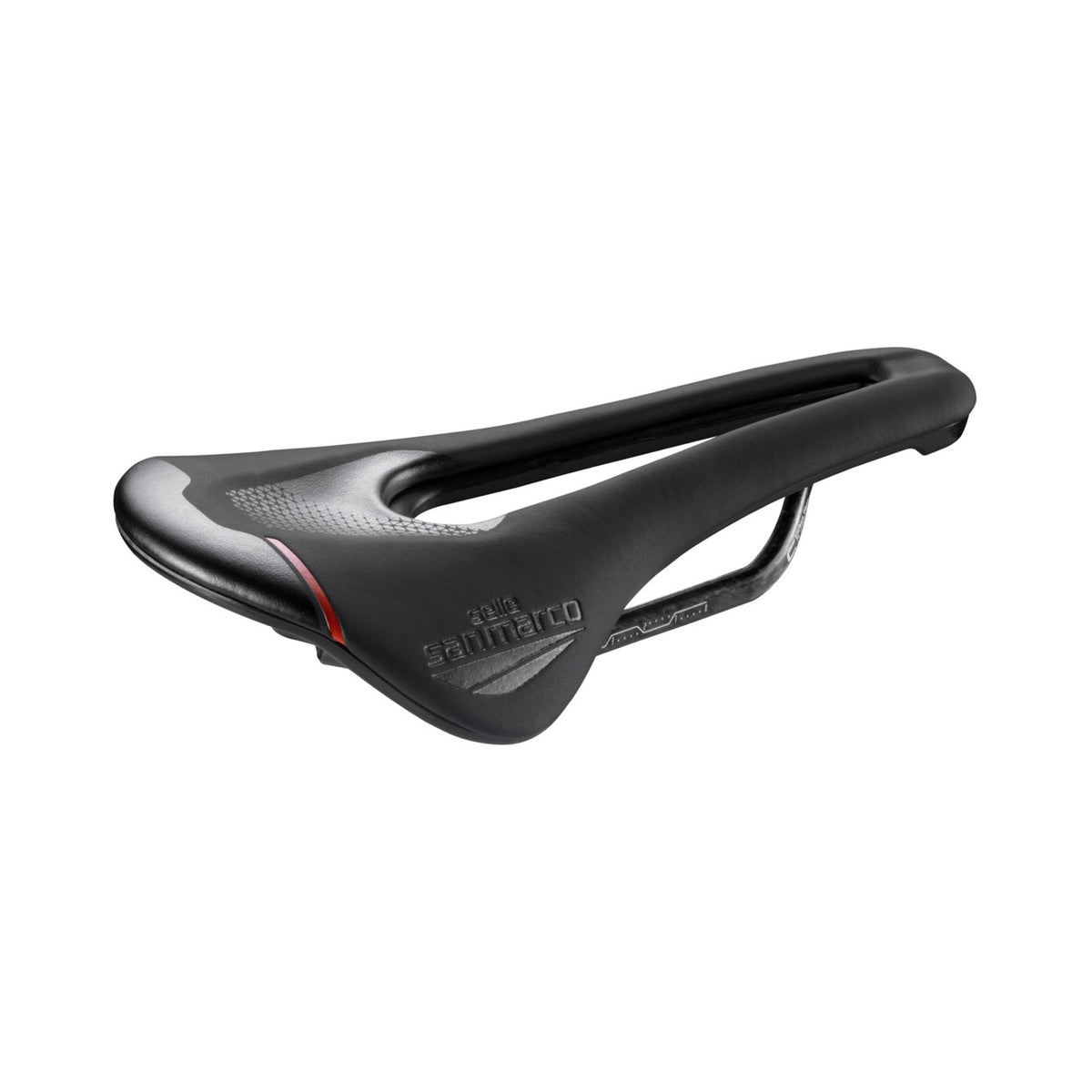 Sillín SAN MARCO SHORTFIT 2.0 OPEN-FIT CARBON FX Narrow con raíles de carbono — vista adicional