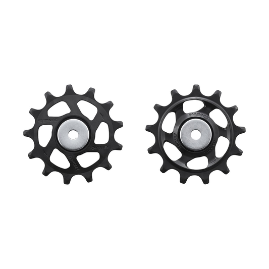 Kółka 12-rzędowej przerzutki tylnej SHIMANO SLX RD-M7100/M7120 — część na białym tle