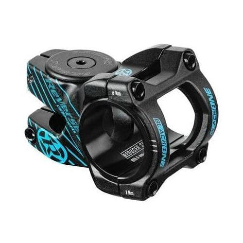 Wspornik kierownicy REVERSE COMPONENTS BLACK ONE D-2 czarno-niebieski — widok główny na białym tle