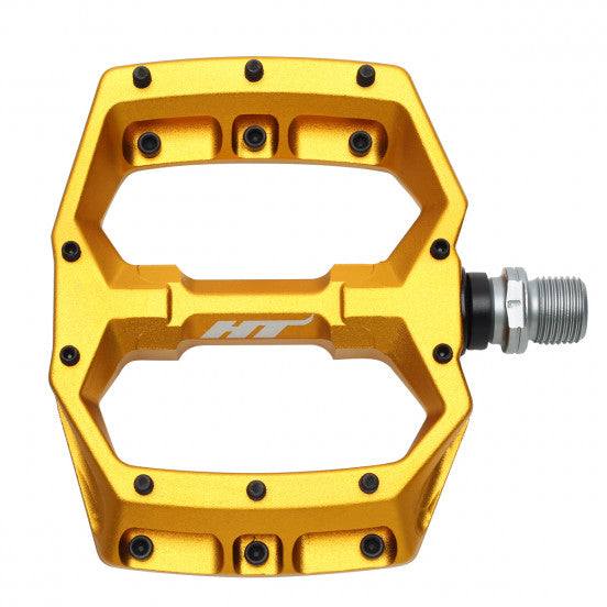 Pédales Plates HT COMPONENTS SPIDER AF03 Or