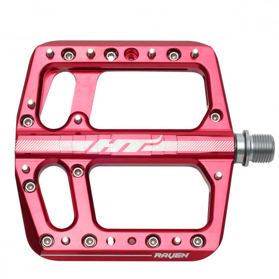 Pédales Plates HT COMPONENTS RAVEN ANS 12 Rouge