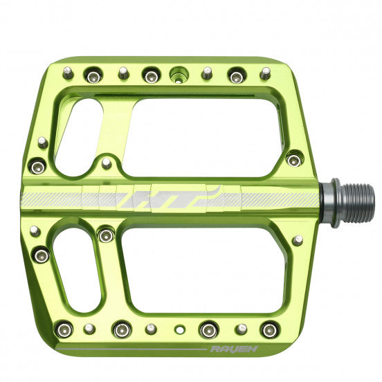 Pédales Plates HT COMPONENTS RAVEN ANS 12 Vert