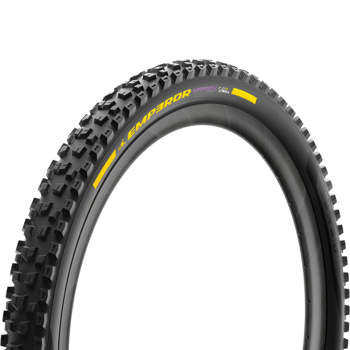 PIRELLI SCORPION EMPEROR 27.5x2.50 Supersoft DH+Wall Tubeless Ready padanga lankstus bortelis juoda/geltona Team Edition