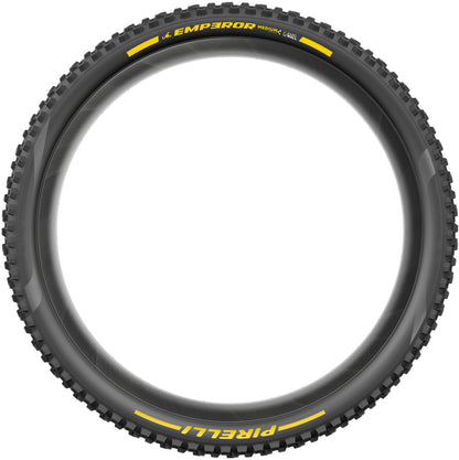 PIRELLI SCORPION EMPEROR 27.5x2.50 Supersoft DH+Wall Tubeless Ready padanga lankstus bortelis juoda/geltona Team Edition