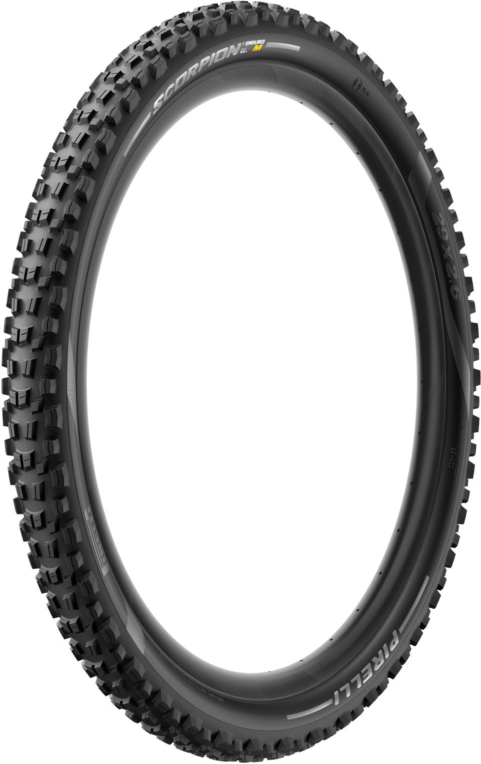PIRELLI SCORPION ENDURO M COLOUR EDITION 29x2.60 HardWall Tubeless Ready padanga lankstus bortelis juoda/auksinė