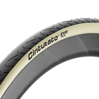 PIRELLI CINTURATO EVO TLR tubeless-valmidusega rehv, retrostiilis külgsein