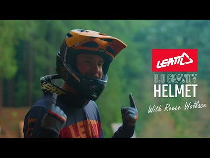 LEATT MTB GRAVITY 6.0 CARBON Stealth Helmet Black/Grey