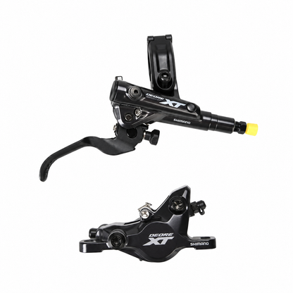 SHIMANO XT M8100 J-Kit brake — lever and calliper on a white background