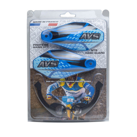 Protège Mains AVS KIT DECO Patte Alu Bleu Foncé/Noir