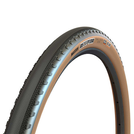Neumático MAXXIS RECEPTOR 700x40c Dual Exo Tubeless Ready Soft Beige