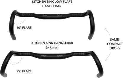 REDSHIFT Kitchen Sink Gravel Handlebar 10° Flare Rise 20mm