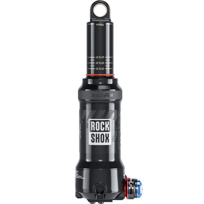 ROCKSHOX DELUXE NUDE RLC3 DEBONAIR amortizatorius su 2 tūrio tarpikliais, sandarinimo galvute be tūrio tarpiklio ir Mid Reb / Mid Comp nustatymais, skirtas Scott Ransom