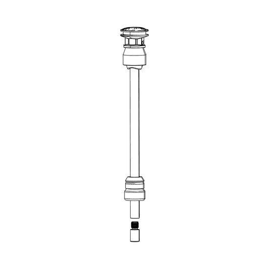 RockShox DebonAir air shaft kit, 100 mm, 29" (35 mm), for SID C1 (2021) — technical illustration
