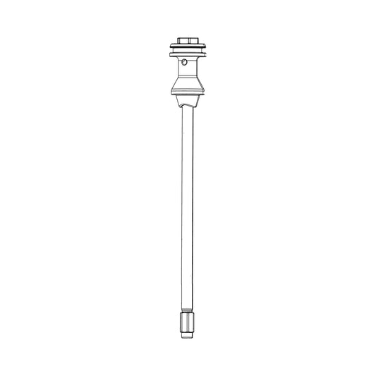RockShox DebonAir air shaft kit, 160 mm, 27.5"/29" (38 mm), for Domain B1+ (2022+) — technical illustration