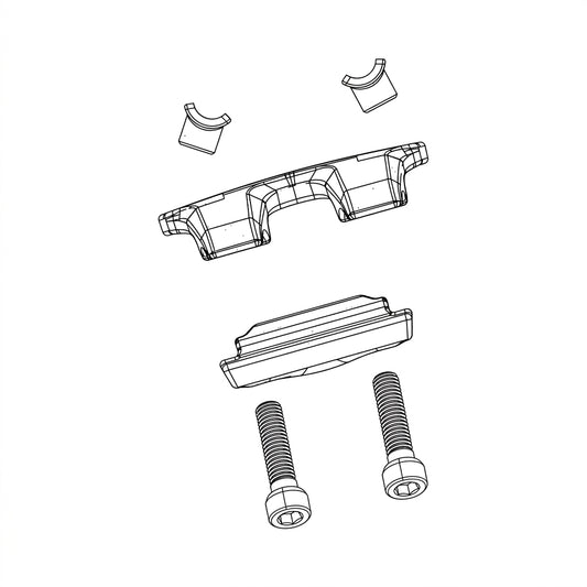Zestaw zacisku głowicy do sztycy ROCKSHOX REVERB STEALTH C1 — ilustracja techniczna