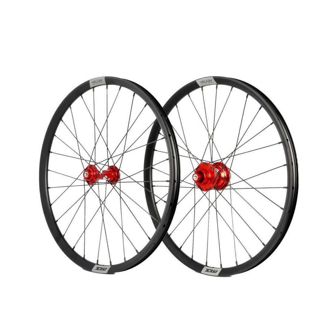 PRIDE Control V1 Helium M21 20" (451 mm) ratų pora su 10 mm ašimis, raudona
