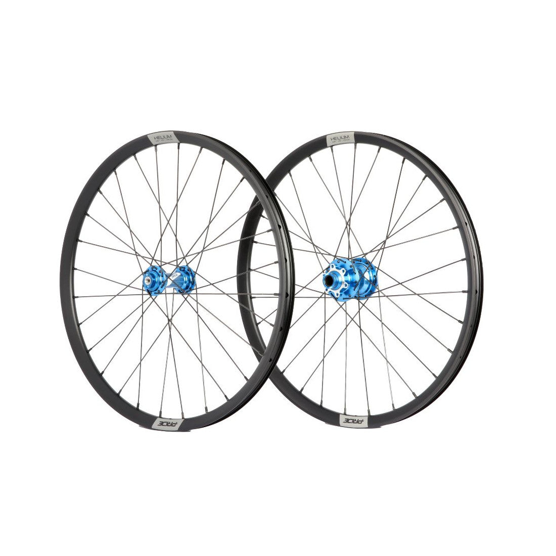 Paire de Roues PRIDE 20" (451mm) Carbone Gravity Matt Disc Pride Control V1 Axes 10/10mm Bleu