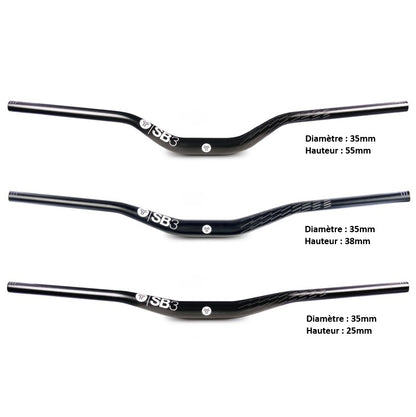 Kierownica SB3 KROMA Rise 55mm 780mm Czarna/Zielona