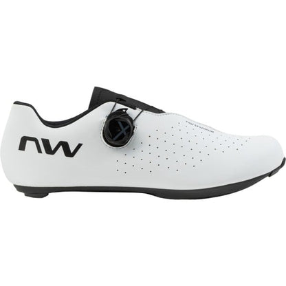 Zapatillas de ciclismo de carretera NORTHWAVE SONIC PLUS WIDE blancas/negras