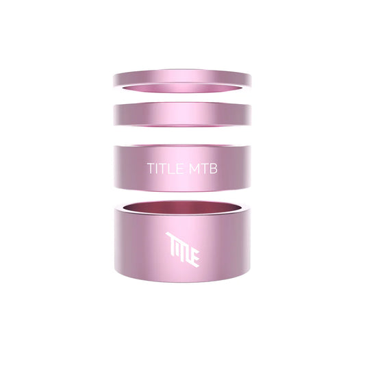 Entretoises De Direction TITLE Aluminium 1-1/8" Rose