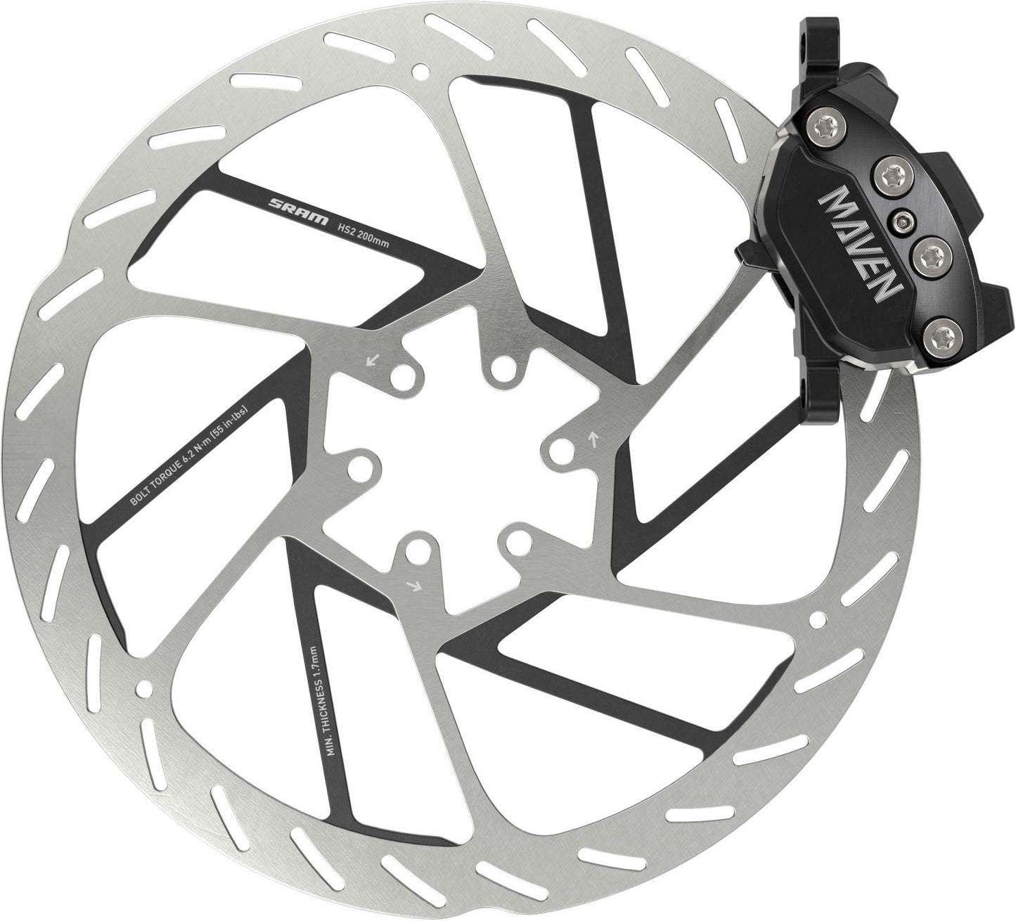 Frein Arrière SRAM MAVEN SILVER A1 Noir