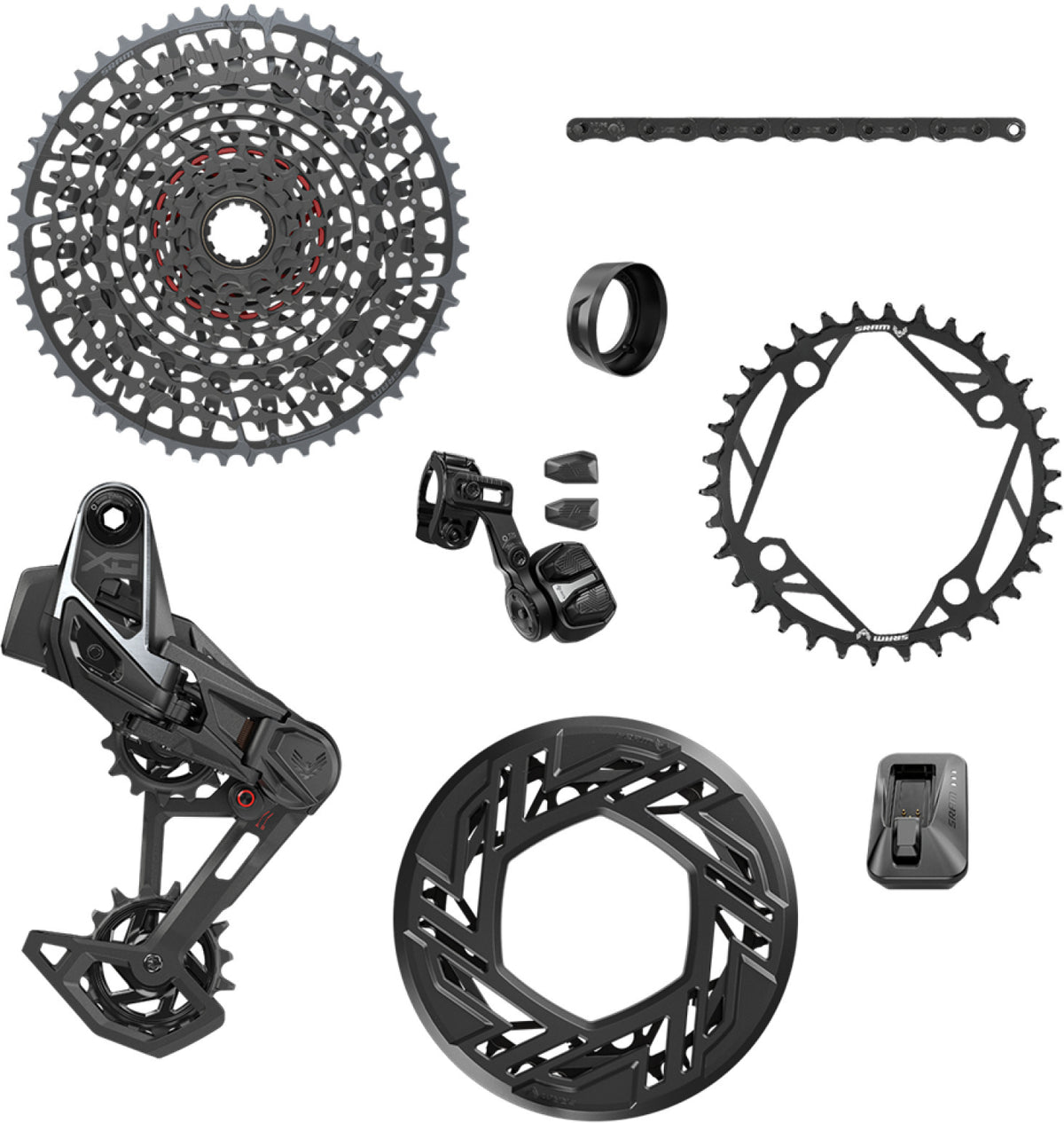 Σετ μετάδοσης SRAM X0 EAGLE E-MTB 104BCD AXS T-TYPE 36 δοντιών 10/52 USB-C