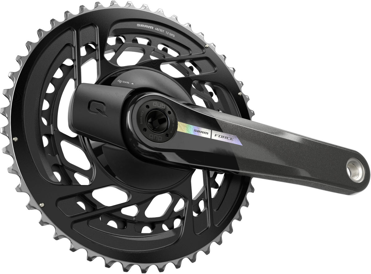 SRAM QUARQ FORCE AXS MY24 dubbelvevparti med effektmätare, 12 växlar