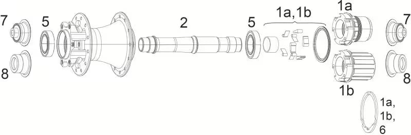 Galinė stebulė SRAM 900 12x148 mm Boost