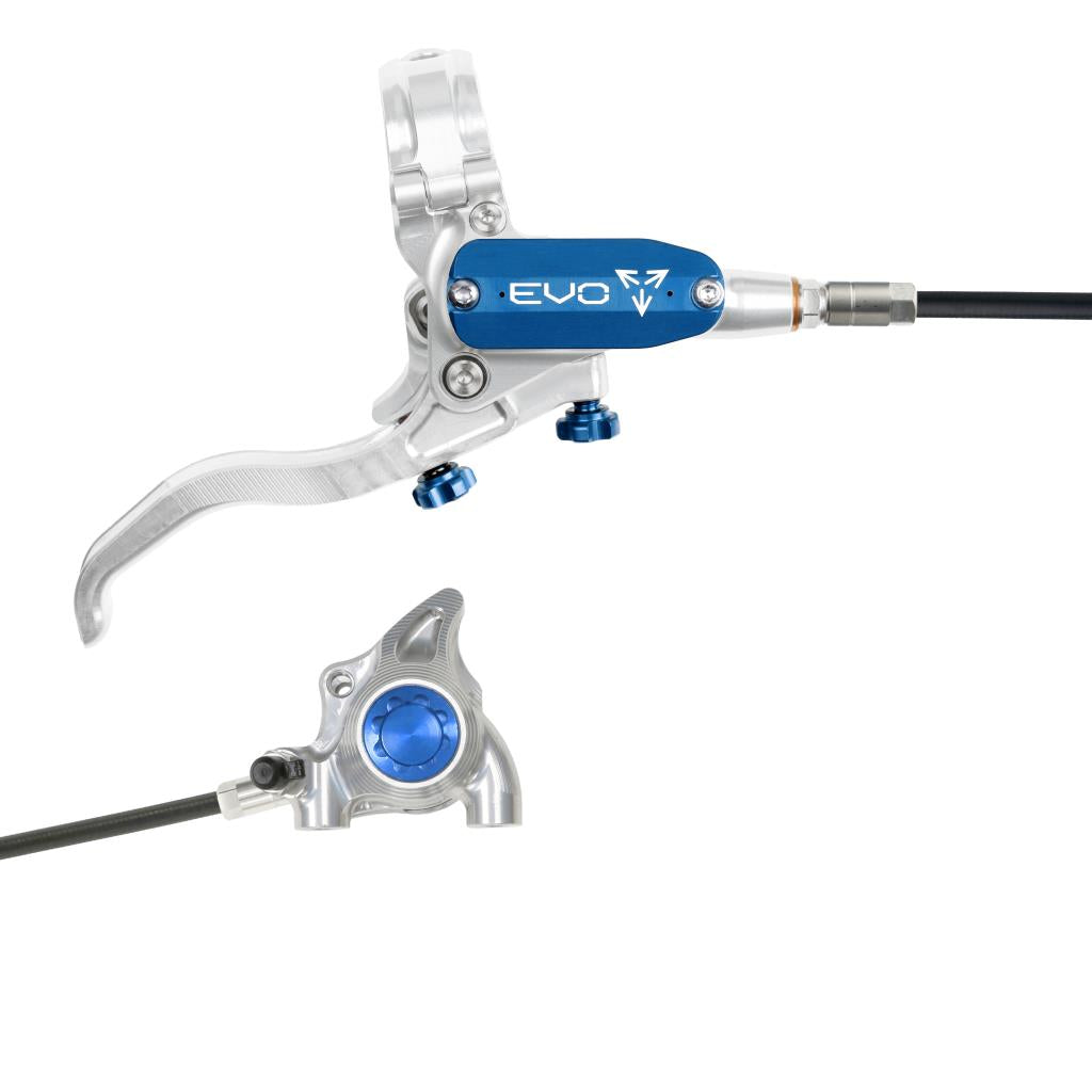 HOPE TECH 4 EVO X2 FM Achterrem Zilver/Blauw