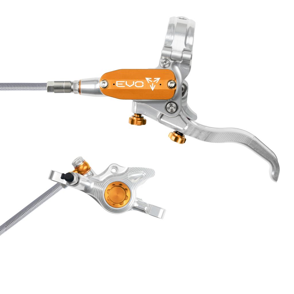 HOPE TECH 4 EVO X2 PM Aviation främre broms Silver/Orange