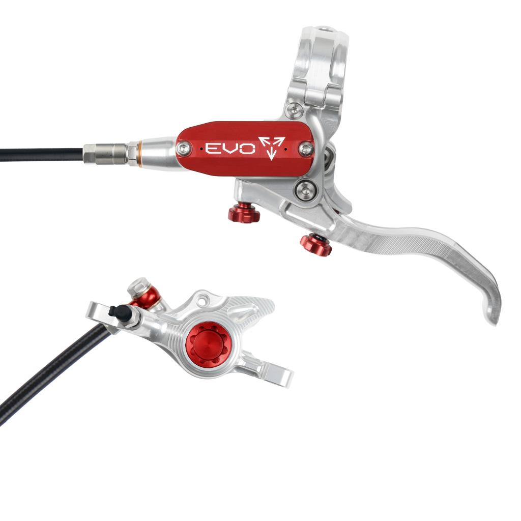 Freno delantero HOPE TECH 4 EVO X2 PM Plata/Rojo
