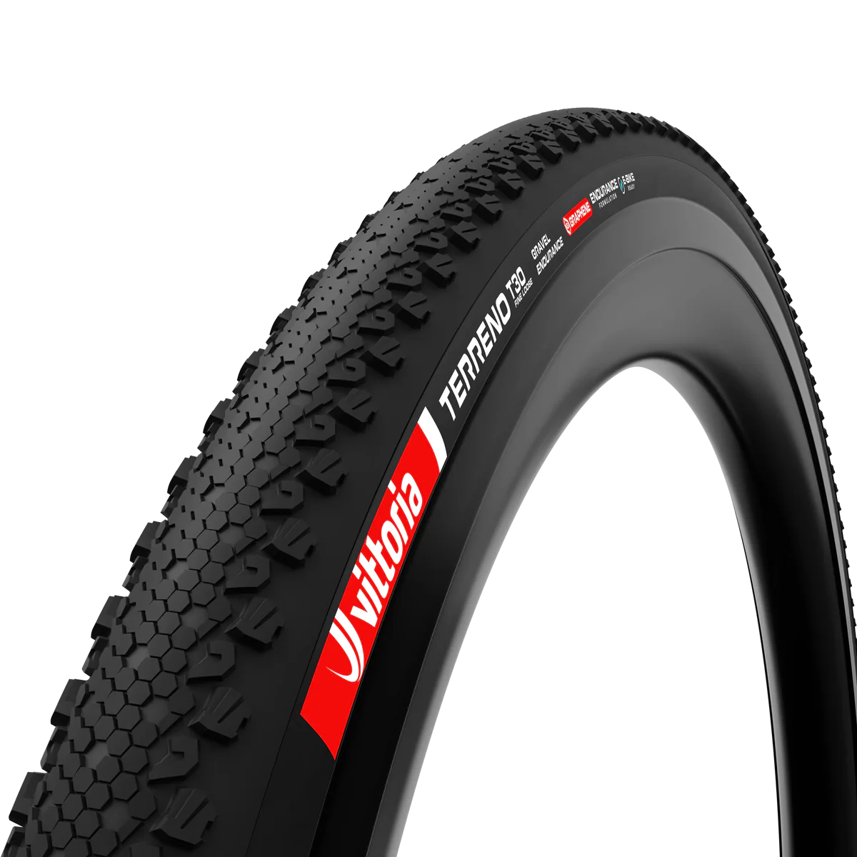 Pneu VITTORIA TERRENO T30 FINE LOOSE Gravel Endurance 700x55c Tubeless Ready Souple Noir