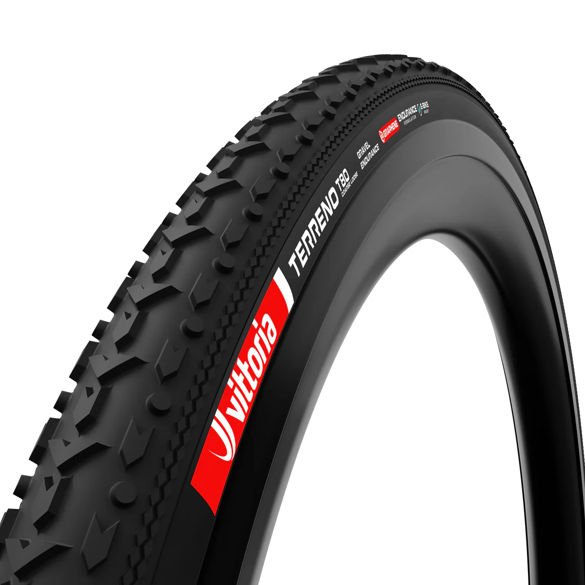 Pneu VITTORIA TERRENO T80 COARSE LOOSE Gravel Endurance 700x40c Tubeless Ready Souple Noir