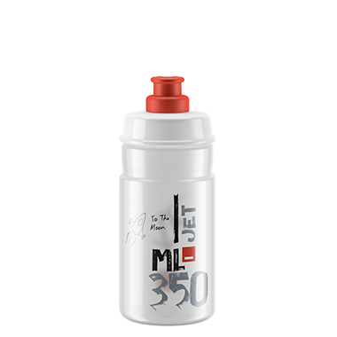 Bidon ELITE JET Transparent Logo Rouge