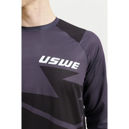 Maglia USWE BERG MTB Maniche Lunghe Nera