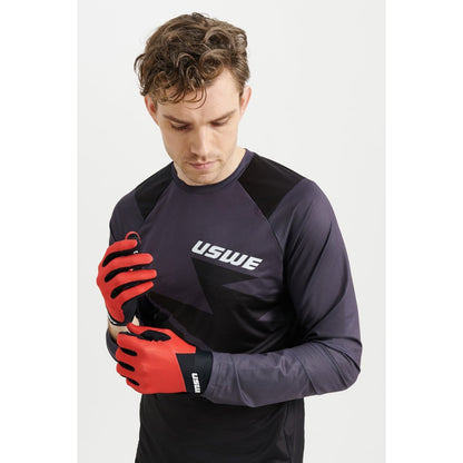 Maglia USWE BERG MTB Maniche Lunghe Nera