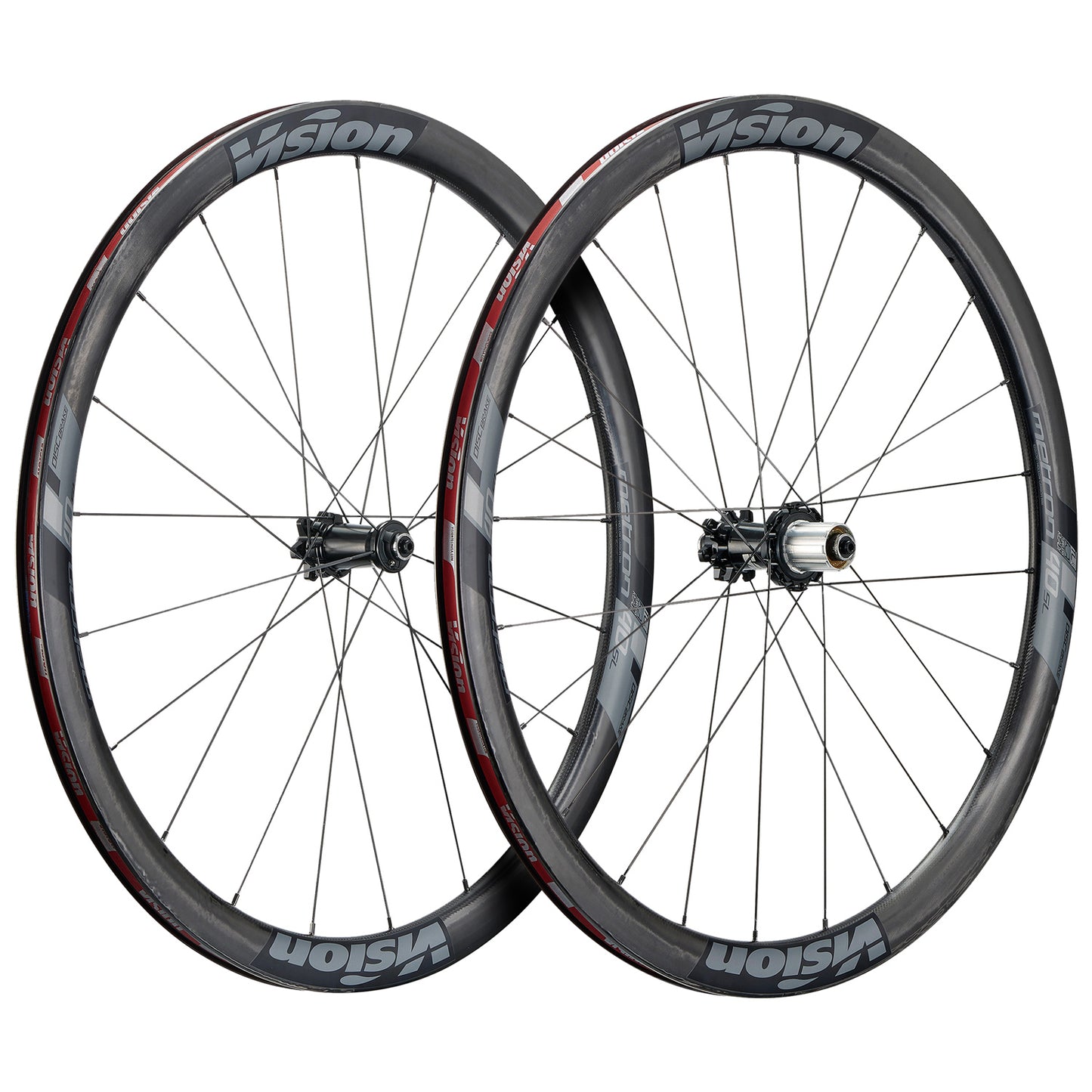 Paar VISION-Laufräder METRON 40 SL Tubeless Ready (Center Lock)
