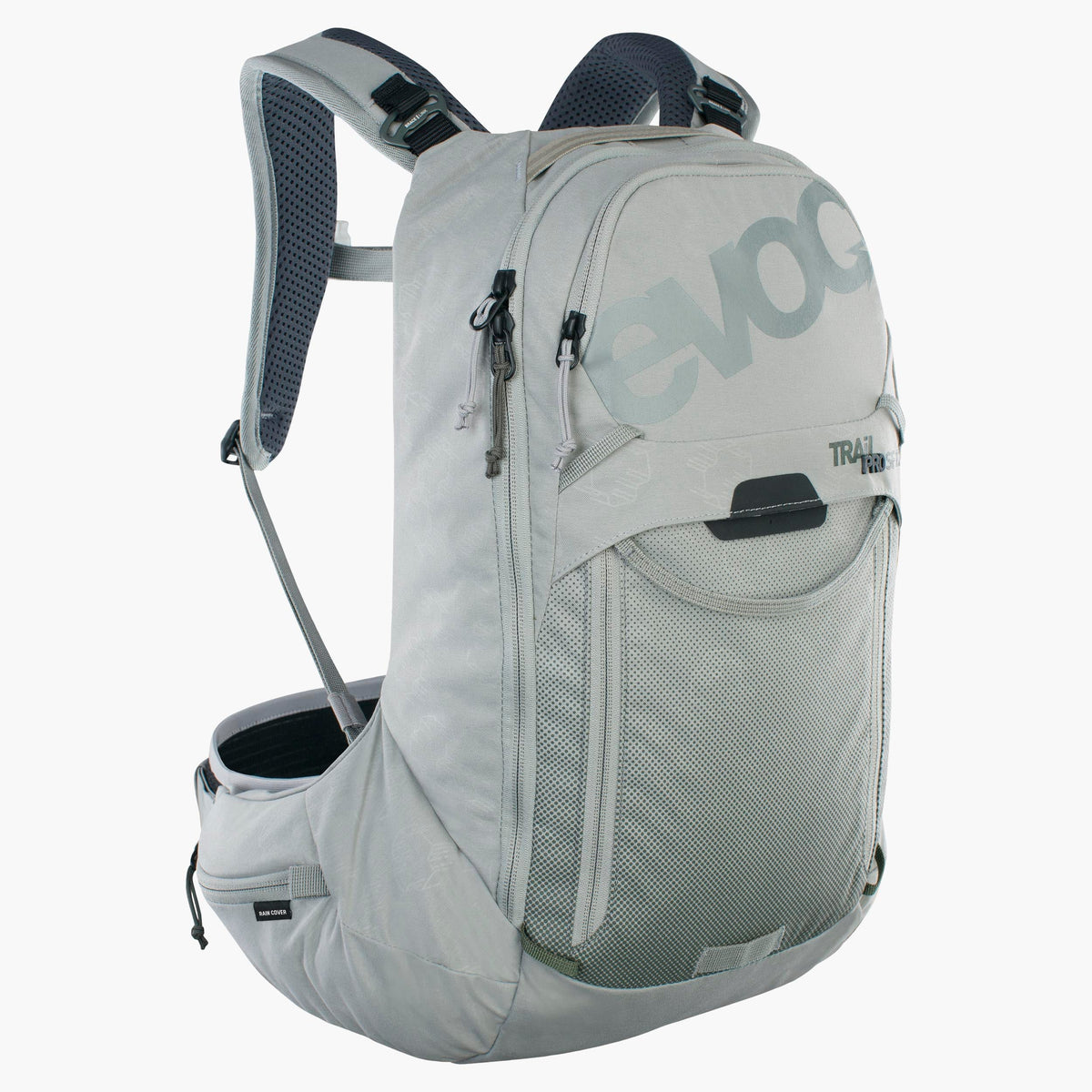 Pilka EVOC TRAIL PRO SF 12L kuprinė su nugaros apsauga – 1 vaizdas