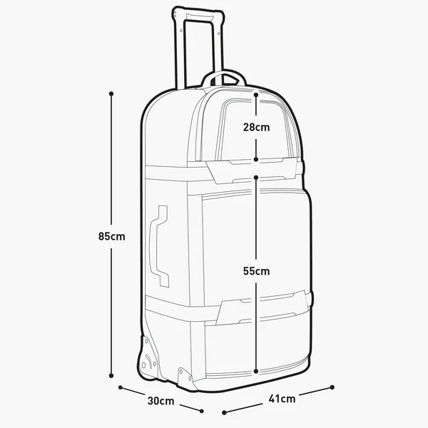 Kufr EVOC WORLD TRAVELLER 125L černý/bílý