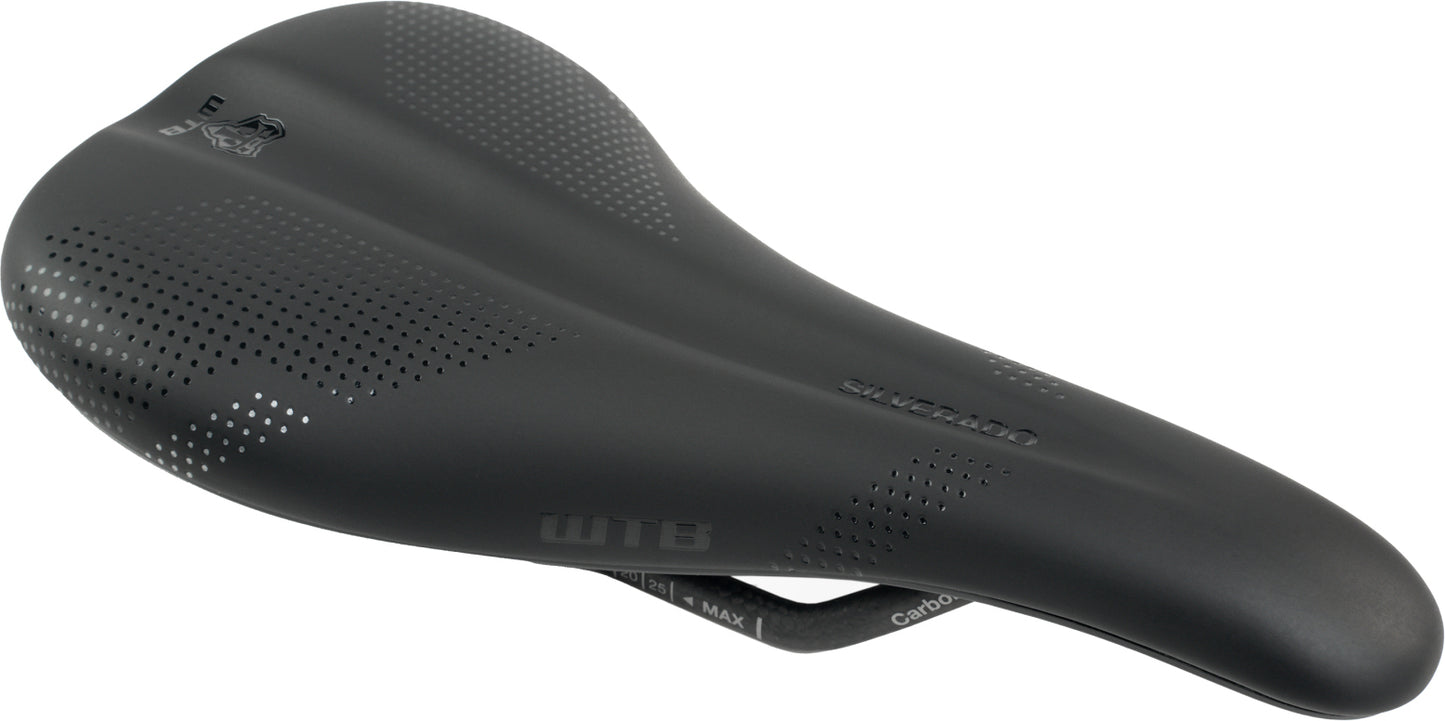Selim WTB SILVERADO Narrow 135mm Trilhos Carbono